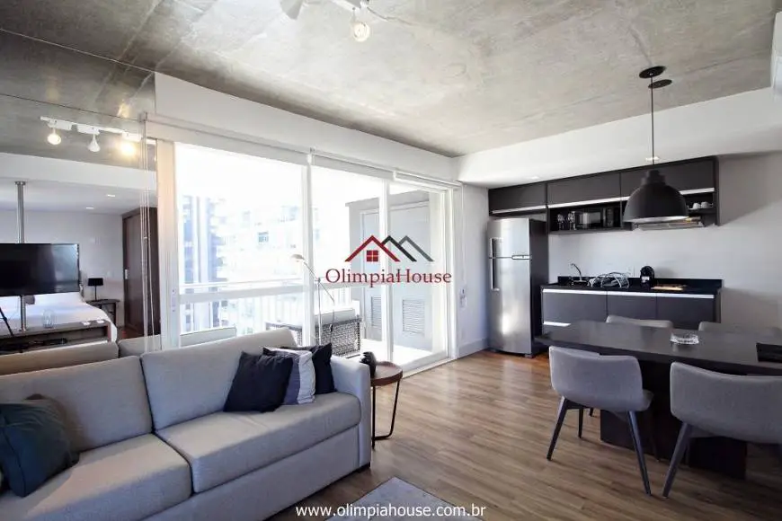 Foto 1 de Apartamento com 1 Quarto para alugar, 63m² em Brooklin, São Paulo