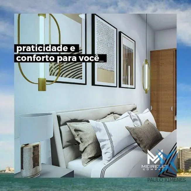 Foto 3 de Apartamento com 1 Quarto à venda, 33m² em Meireles, Fortaleza