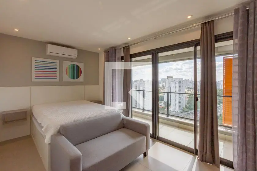 Foto 1 de Apartamento com 1 Quarto para alugar, 38m² em Brooklin, São Paulo