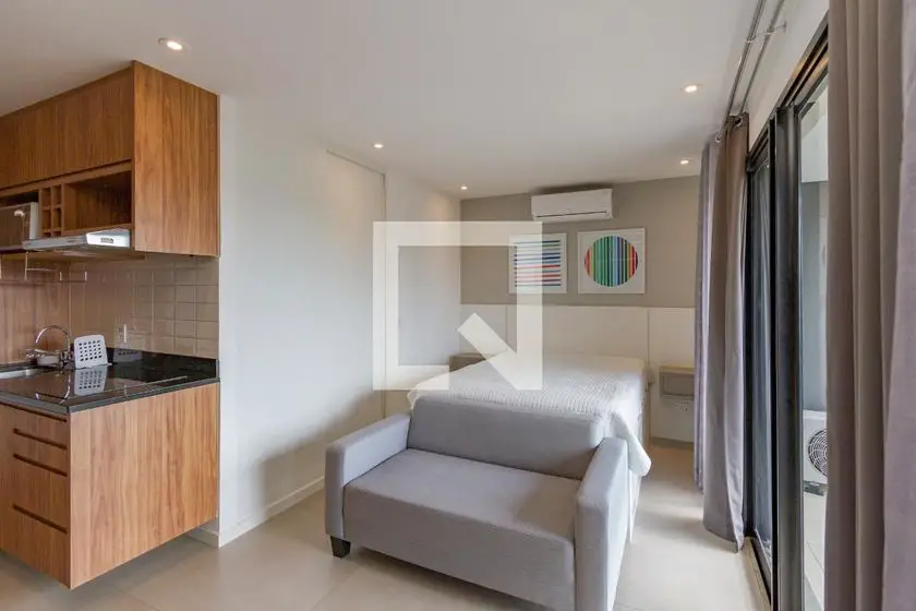 Foto 3 de Apartamento com 1 Quarto para alugar, 38m² em Brooklin, São Paulo