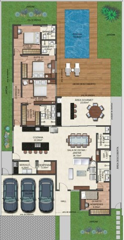 Foto 5 de Casa de Condomínio com 4 Quartos à venda, 414m² em Vina Del Mar, Juiz de Fora