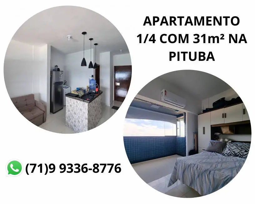 Foto 1 de Apartamento com 1 Quarto à venda, 31m² em Pituba, Salvador