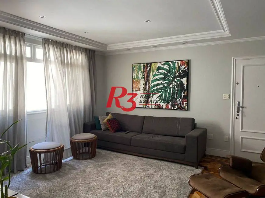 Foto 1 de Apartamento com 3 Quartos à venda, 124m² em Embaré, Santos