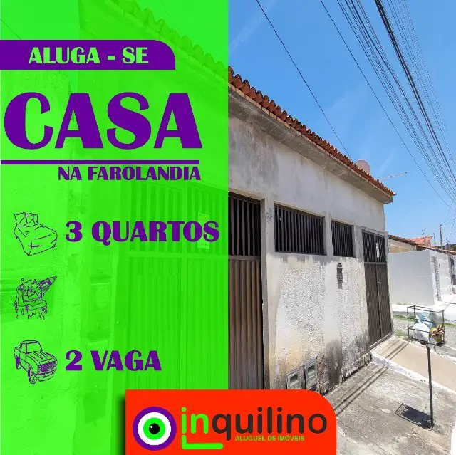 Foto 1 de Casa com 3 Quartos para alugar, 200m² em Farolândia, Aracaju