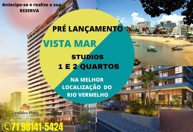 Foto 1 de Apartamento com 1 Quarto à venda, 37m² em Rio Vermelho, Salvador