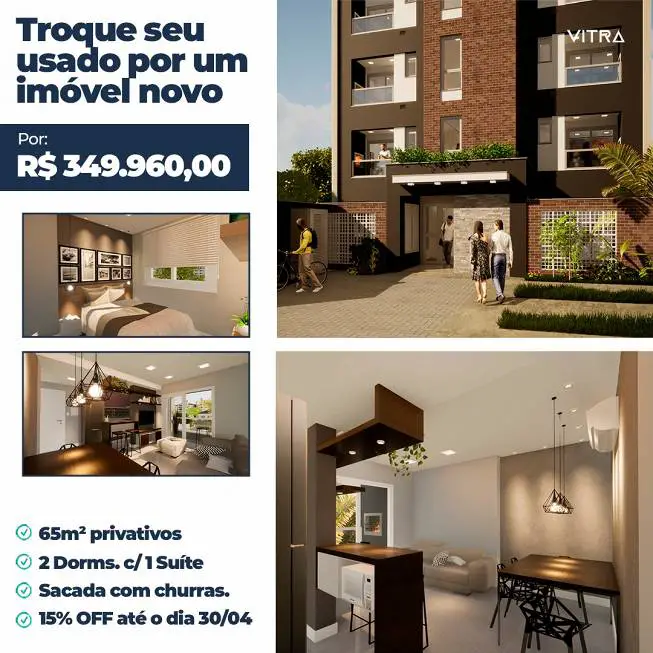 Foto 1 de Apartamento com 2 Quartos à venda, 65m² em Medianeira, Porto Alegre