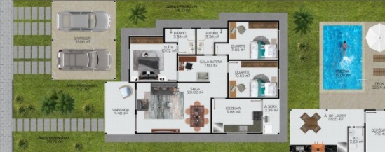 Foto 2 de Casa com 3 Quartos à venda, 360m² em Santa Monica, Guarapari