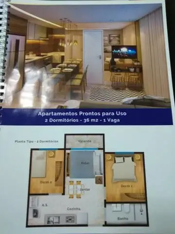 Foto 2 de Apartamento com 2 Quartos à venda, 37m² em Vila Ré, São Paulo