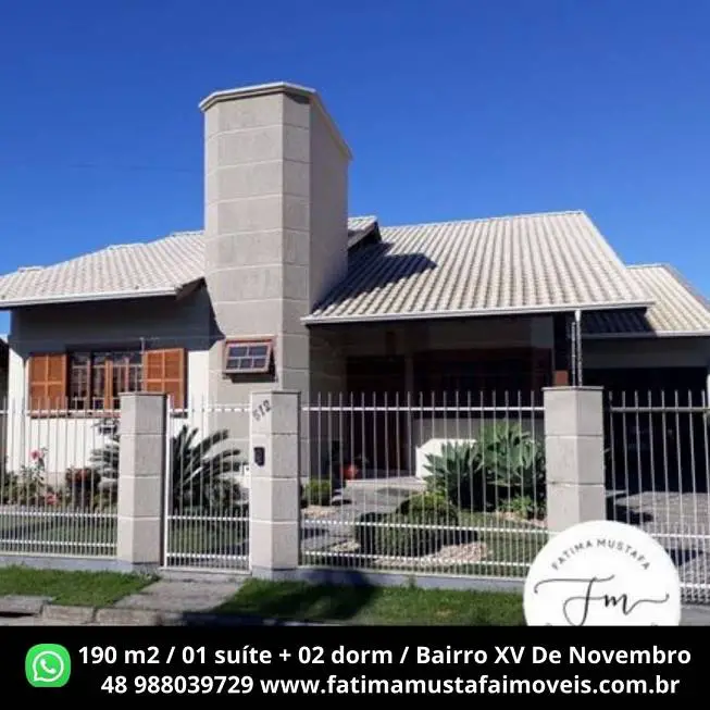 Foto 1 de Casa com 3 Quartos à venda, 197m² em 15 de novembro, Tijucas