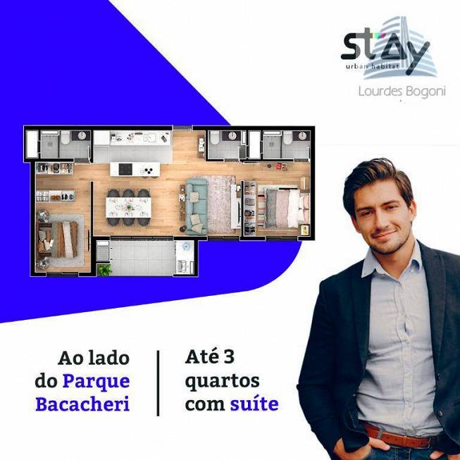 Foto 5 de Apartamento com 1 Quarto à venda, 31m² em Bacacheri, Curitiba