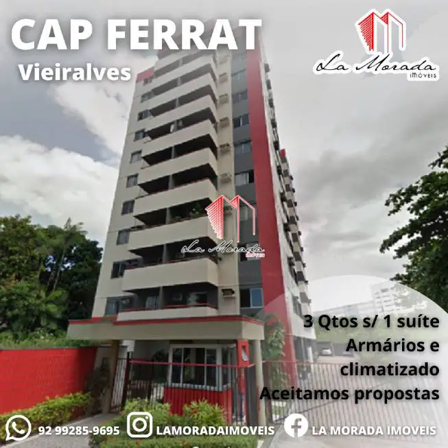 Foto 1 de Apartamento com 3 Quartos à venda, 103m² em Nossa Senhora das Graças, Manaus