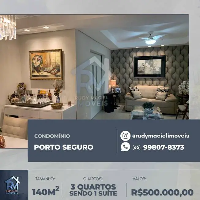 Foto 1 de Casa de Condomínio com 3 Quartos à venda, 140m² em Pico do Amor, Cuiabá