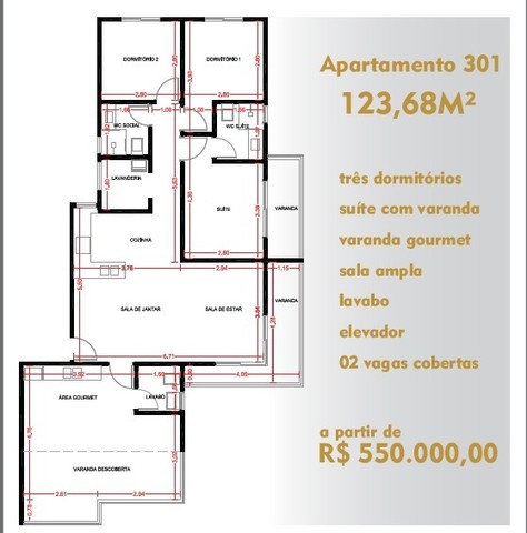 Foto 3 de Apartamento com 3 Quartos à venda, 86m² em Centro, Pouso Alegre