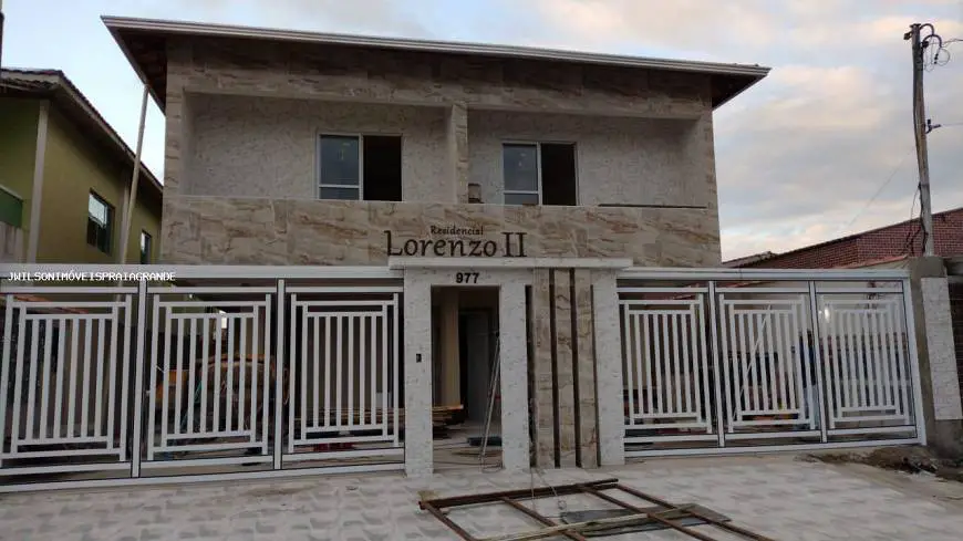 Foto 1 de Casa de Condomínio com 2 Quartos à venda, 58m² em Sítio do Campo, Praia Grande