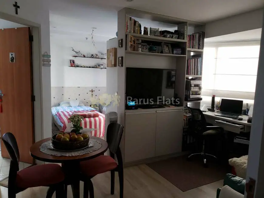 Foto 1 de Flat com 1 Quarto à venda, 32m² em Brooklin, São Paulo