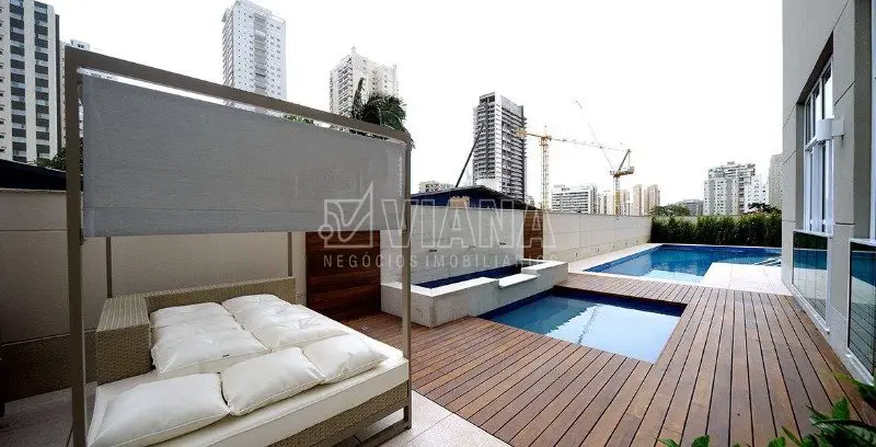 Foto 1 de Flat com 1 Quarto à venda, 39m² em Cidade Monções, São Paulo