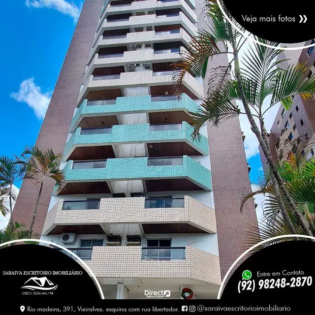 Foto 2 de Apartamento com 4 Quartos à venda, 117m² em Parque Dez de Novembro, Manaus