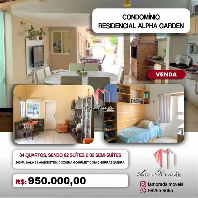 Foto 1 de Casa com 4 Quartos à venda, 200m² em Flores, Manaus