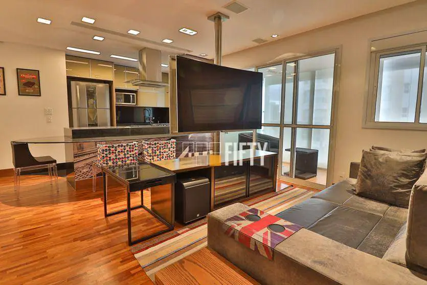 Foto 2 de Apartamento com 1 Quarto para venda ou aluguel, 72m² em Campo Belo, São Paulo