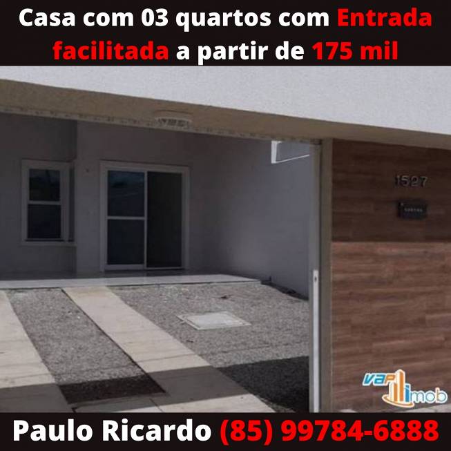 Foto 1 de Casa com 3 Quartos à venda, 80m² em Messejana, Fortaleza