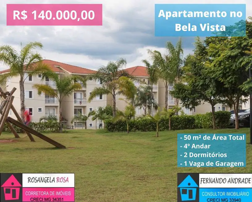 Foto 1 de Apartamento com 2 Quartos à venda, 50m² em Centro, Pouso Alegre