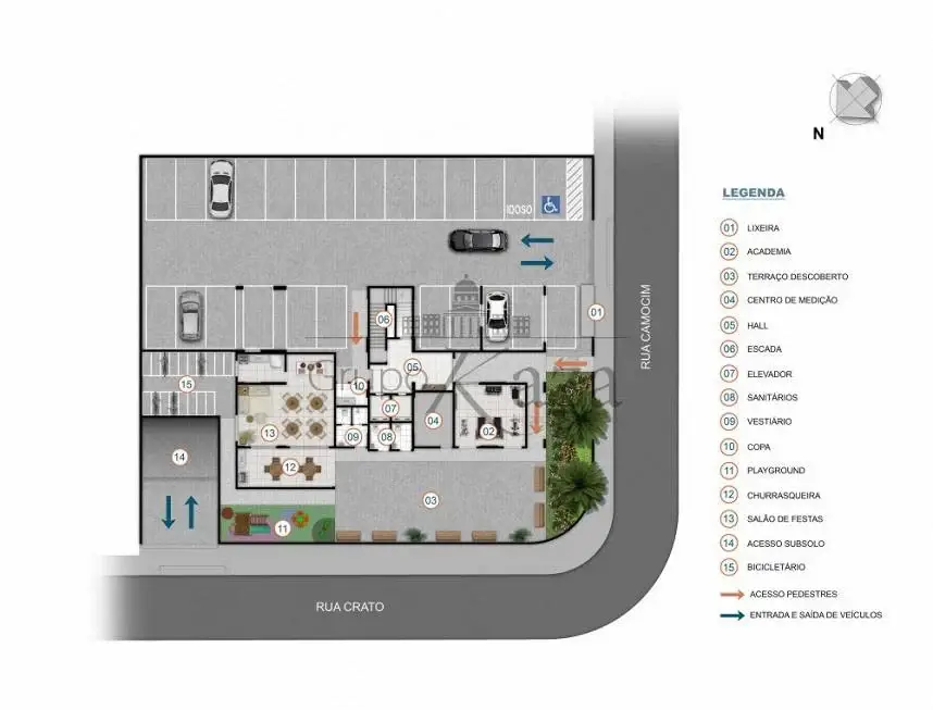 Foto 2 de Apartamento com 2 Quartos à venda, 62m² em Parque Industrial, São José dos Campos