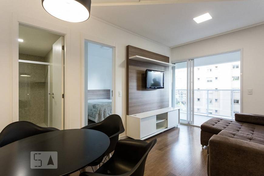 Foto 1 de Apartamento com 1 Quarto para alugar, 55m² em Brooklin, São Paulo