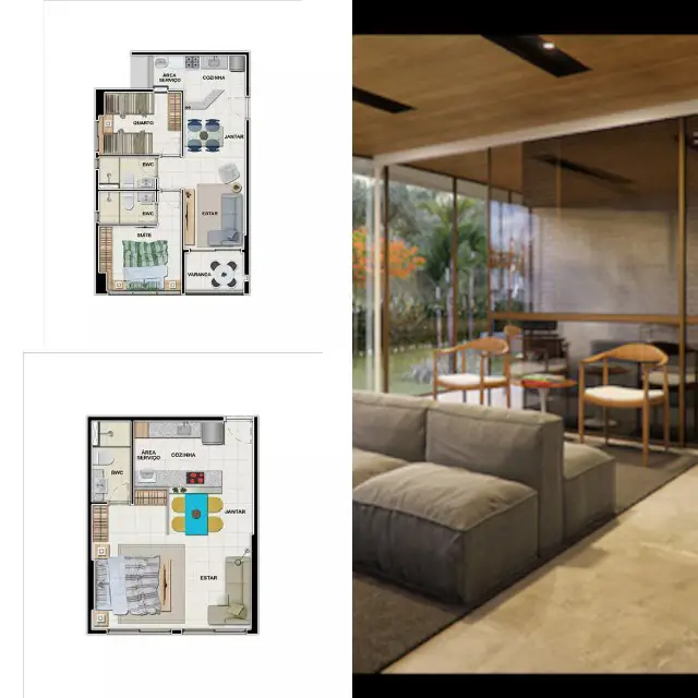 Foto 2 de Apartamento com 1 Quarto à venda, 35m² em Pina, Recife