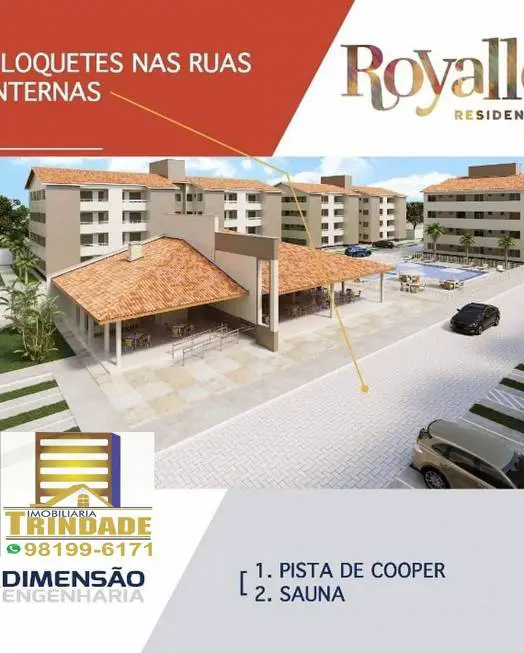 Foto 2 de Apartamento com 1 Quarto à venda, 55m² em Turu, São Luís