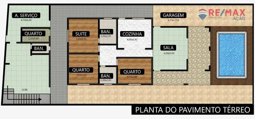 Foto 5 de Casa com 6 Quartos à venda, 195m² em Compensa, Manaus