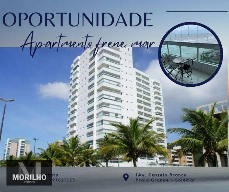 Foto 1 de Apartamento com 2 Quartos à venda, 70m² em Solemar, Praia Grande