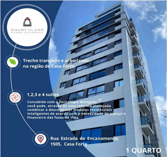 Foto 1 de Apartamento com 1 Quarto à venda, 35m² em Parnamirim, Recife
