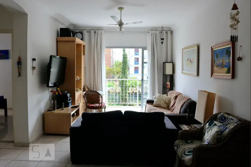 Foto 1 de Apartamento com 3 Quartos para alugar, 95m² em Enseada, Guarujá