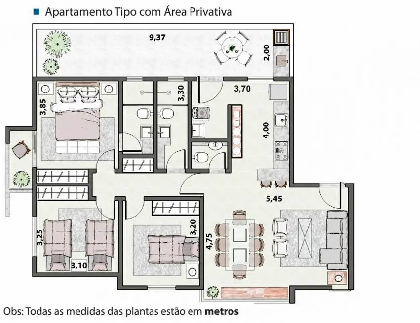 Foto 2 de Apartamento com 3 Quartos à venda, 20m² em Jardim Cambuí, Sete Lagoas