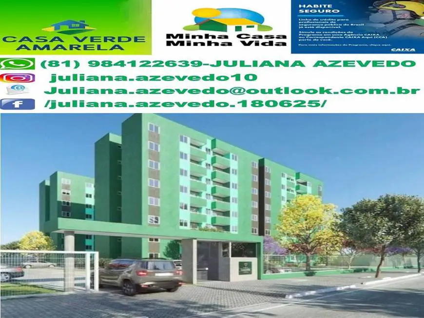 Foto 1 de Apartamento com 2 Quartos à venda, 46m² em Rio Doce, Olinda