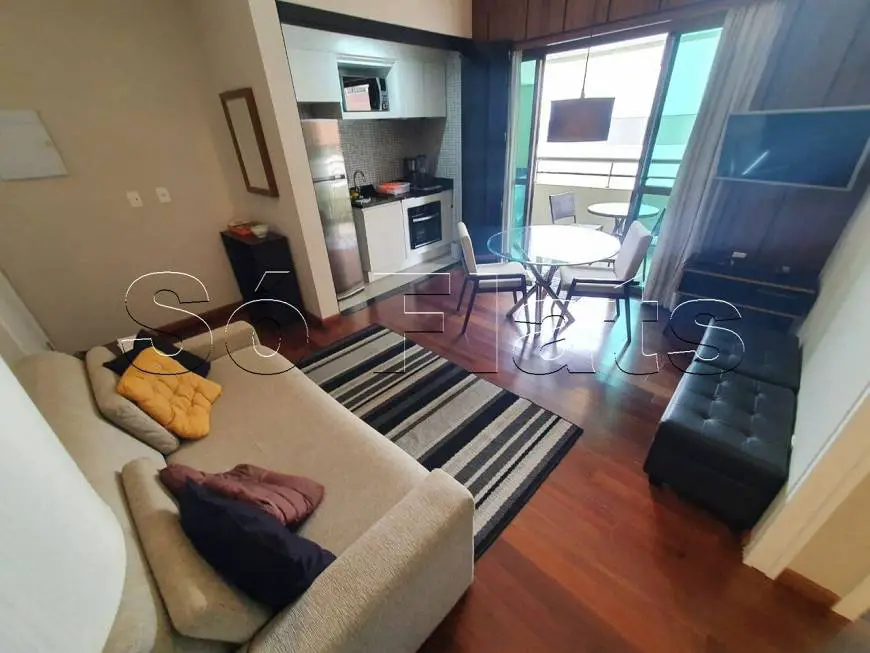 Foto 2 de Flat com 1 Quarto para alugar, 40m² em Brooklin, São Paulo