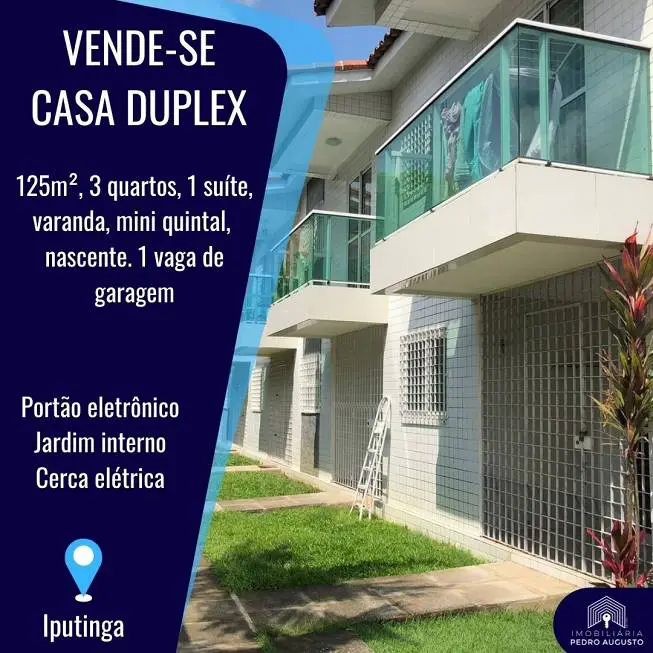 Foto 1 de Casa de Condomínio com 3 Quartos à venda, 125m² em Iputinga, Recife