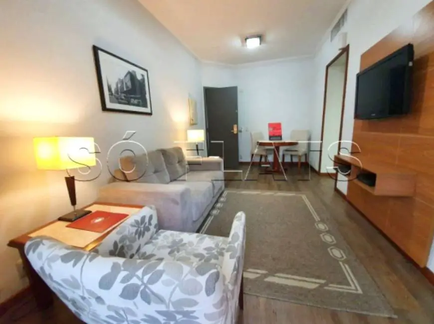 Foto 1 de Flat com 1 Quarto para alugar, 42m² em Cerqueira César, São Paulo