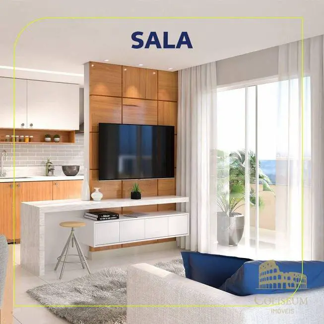 Foto 1 de Apartamento com 1 Quarto à venda, 41m² em Vila Guilhermina, Praia Grande