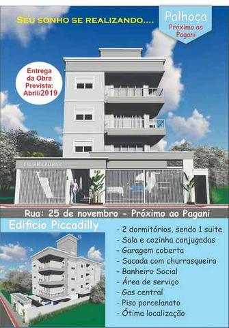 Foto 2 de Apartamento com 2 Quartos à venda, 66m² em Caminho Novo, Palhoça