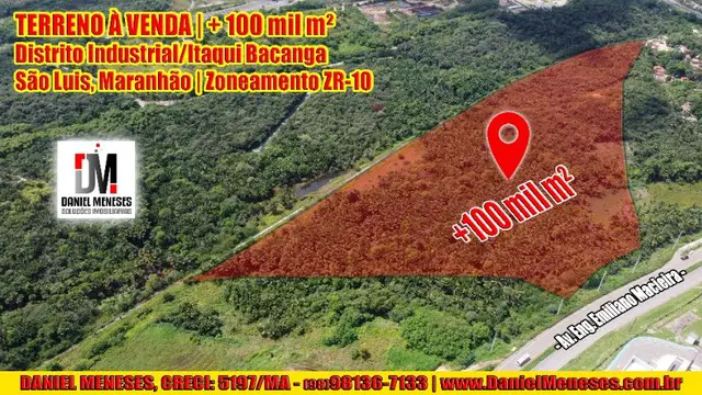 Foto 1 de Lote/Terreno à venda, 100431m² em Vila Bacanga, São Luís
