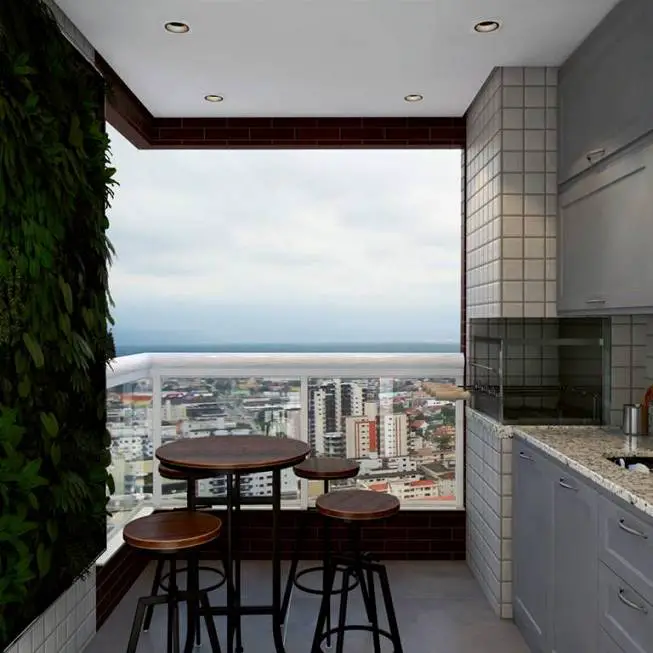 Foto 4 de Apartamento com 2 Quartos à venda, 64m² em Boqueirão, Praia Grande