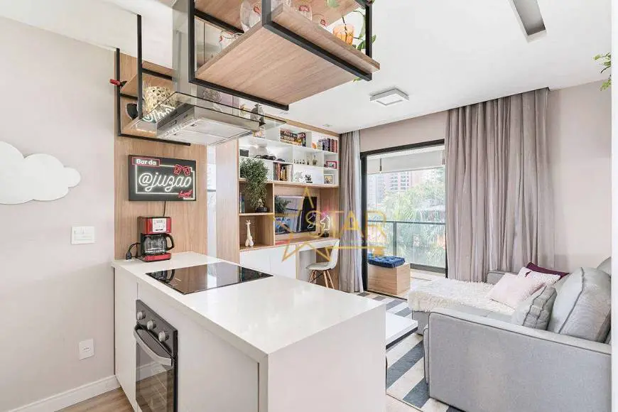 Foto 1 de Apartamento com 1 Quarto à venda, 38m² em Brooklin, São Paulo