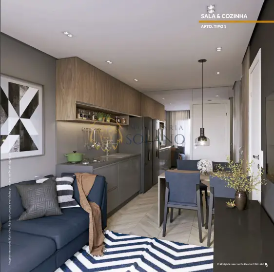 Foto 2 de Apartamento com 1 Quarto à venda, 96m² em Centro, Curitiba