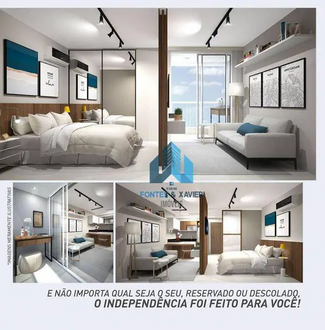 Foto 5 de Apartamento com 1 Quarto à venda, 32m² em Centro, Juiz de Fora