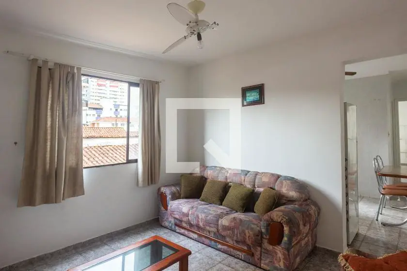Foto 1 de Apartamento com 1 Quarto para alugar, 45m² em Cidade Ocian, Praia Grande