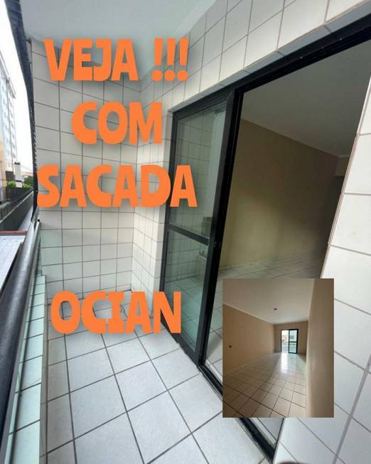 Foto 1 de Apartamento com 1 Quarto à venda, 60m² em Cidade Ocian, Praia Grande
