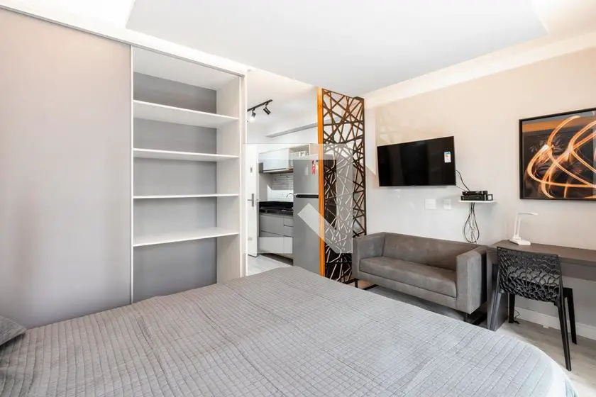 Foto 3 de Apartamento com 1 Quarto para alugar, 32m² em Moema, São Paulo