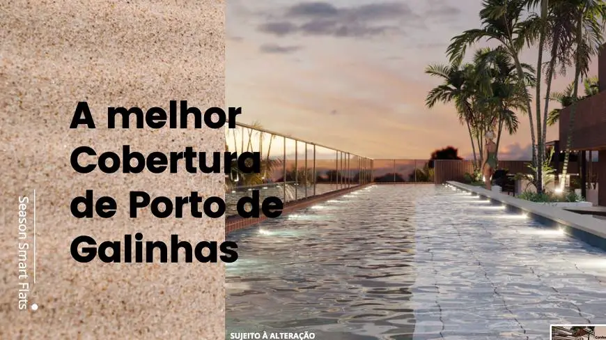 Foto 4 de Apartamento com 1 Quarto à venda, 25m² em Porto de Galinhas, Ipojuca