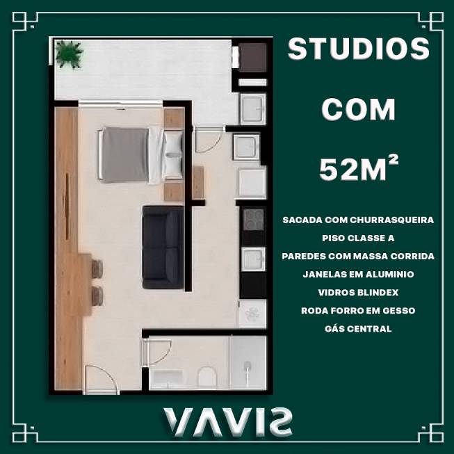 Foto 4 de Apartamento com 1 Quarto à venda, 52m² em Ribeirão da Ilha, Florianópolis